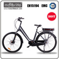 MOTORLIFE / OEM EN15194 VENTA CALIENTE 36v 250w 700C mediados de la bici eléctrica, 36v 10.4ah 36 voltios batería de iones de litio para la bicicleta eléctrica